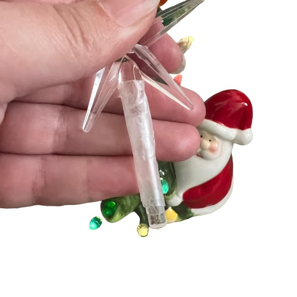 Vintage ceramic Santa light up Christmas tree 13 inch - Picture 6 of 8